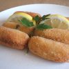 Fish croquettes on a plate