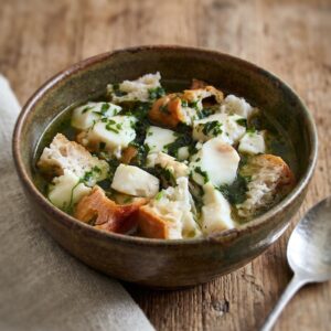 Homemade Fish Bread Soup