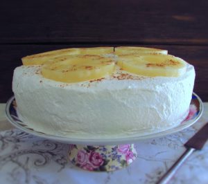 Pineapple cake on a plate