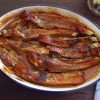 Easy roasted ribs on a baking dish