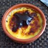 Tigelada "Portuguese sweet" on a clay pan