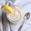 Lemon Mousse in a bowl