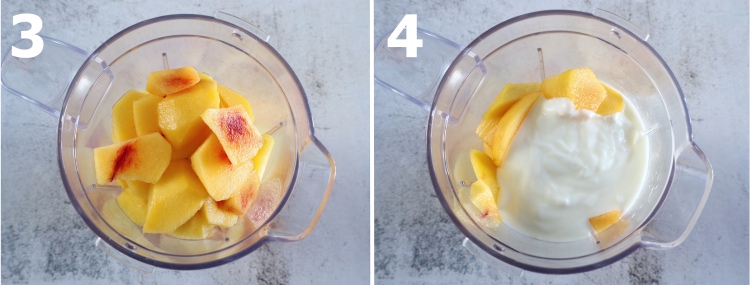 Peach mousse step 3 and 4