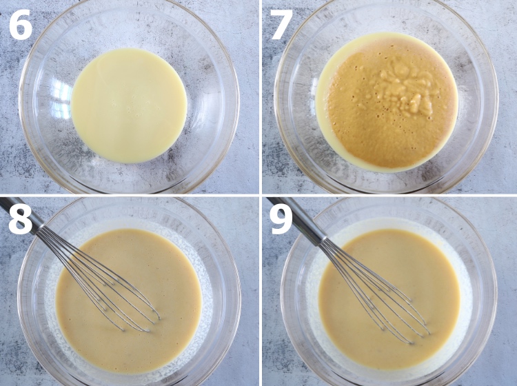 Peach mousse step 6, 7, 8 and 9