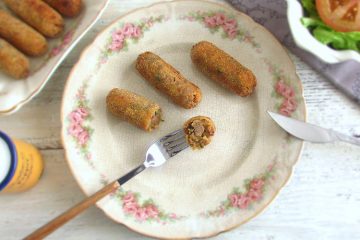 Beef croquettes on a plate