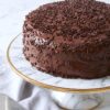 Brigadeiro Cake on a plate