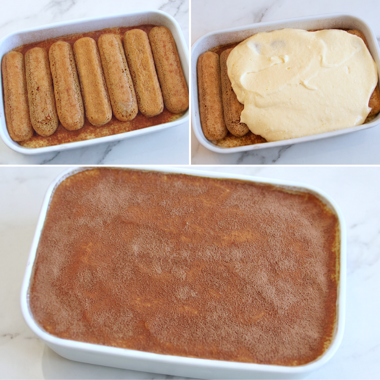 Tiramisú com Queijo Mascarpone passo 3