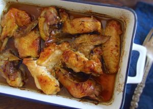 Chicken delight on a baking dish