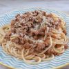 Spaghetti Bolognese on a plate