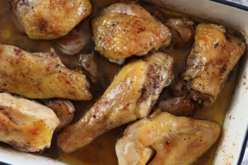 Frango no Forno Caseiro numa assadeira