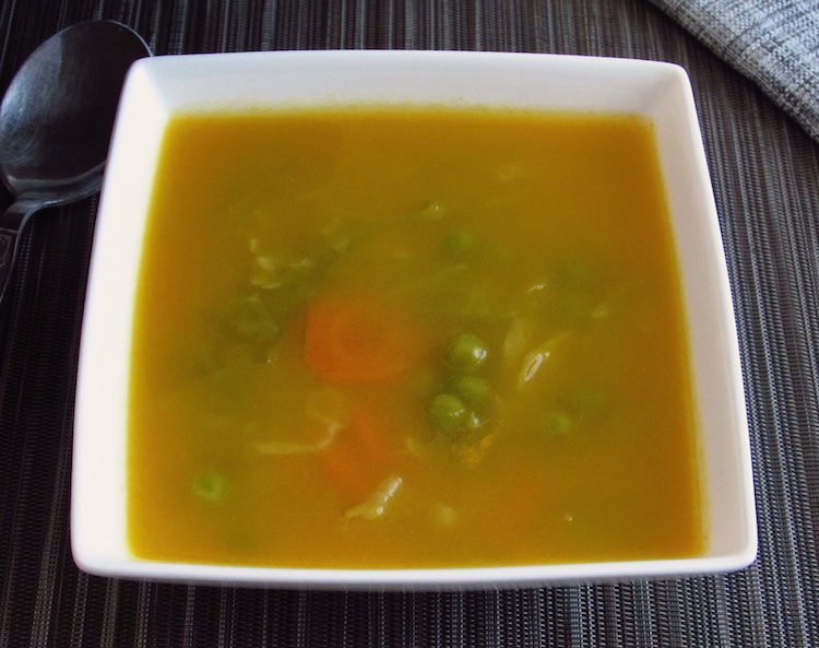 Juliana soup on a dish bowl