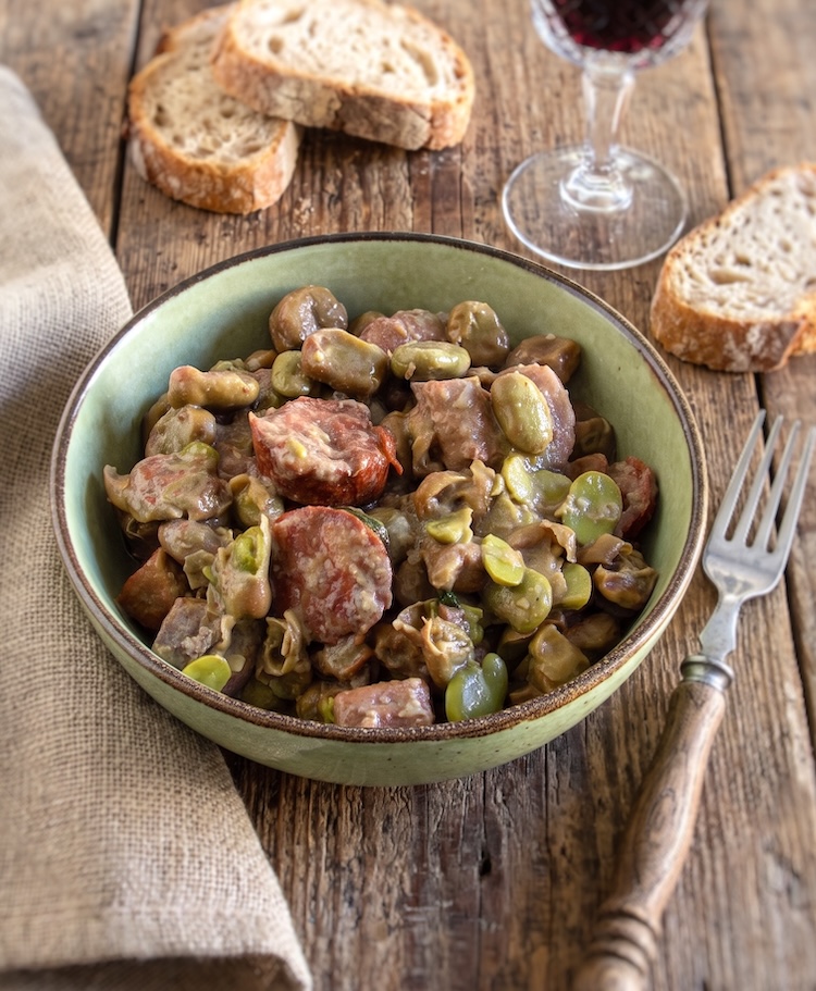 Portuguese Fava Beans in a dish bowl