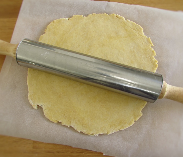 Pastry with a rolling pin