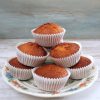 Coconut muffins on a plate