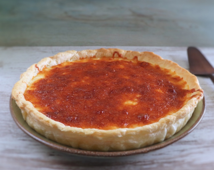 Cod pie on a plate