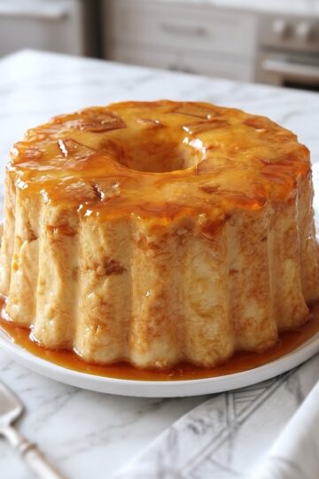 Easy Pineapple Pudding on a plate