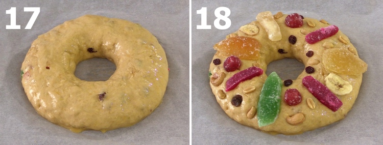 Portuguese king cake step 17 and 18