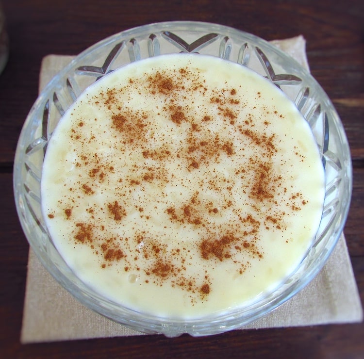 Rice pudding with condensed milk