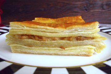 Tuna puffs on a plate