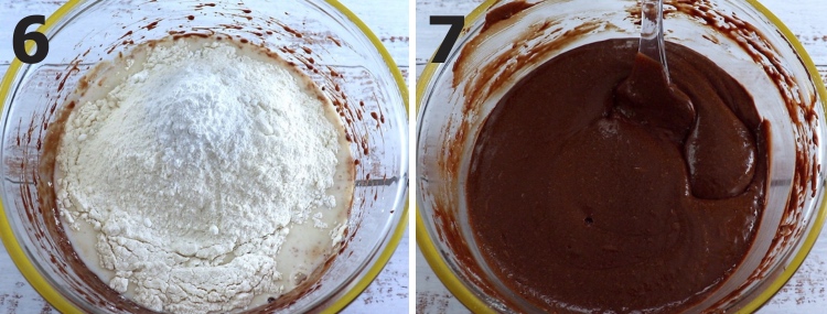 Bolo de chocolate fácil passo 6 e 7