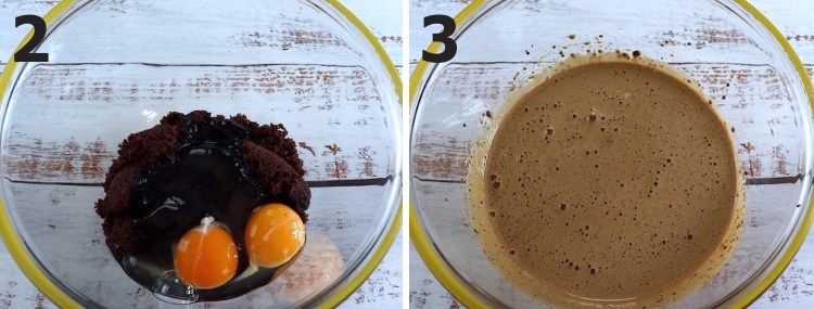 Bolo de chocolate fácil passo 2 e 3