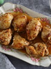 Baked chicken with orange and spices