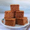 Cinnamon and honey squares on a plate