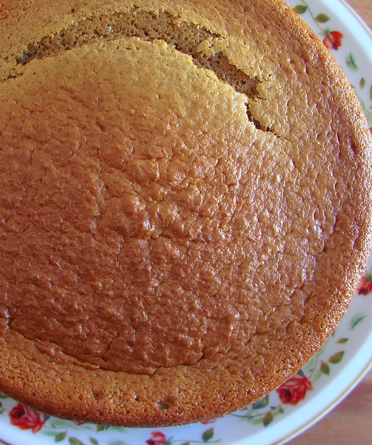 Coffee cake on a plate