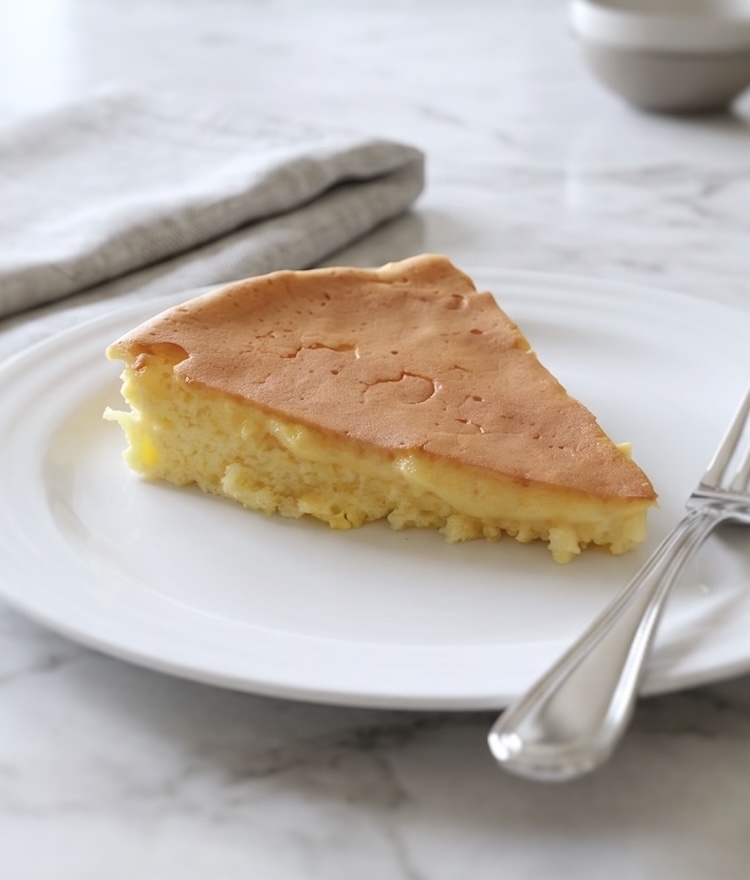 Fatia de Pão de Ló de Alfeizerão num prato
