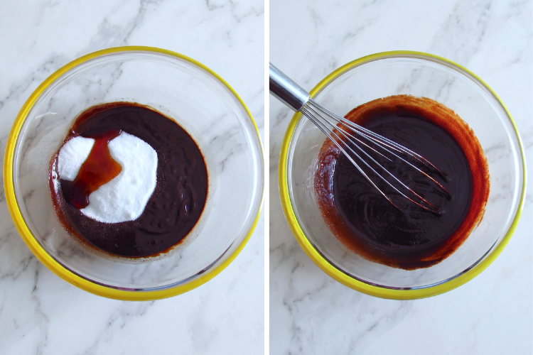 Moist Chocolate Cake step 1 and 2