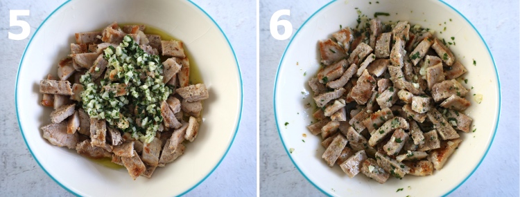 Grilled pork (Assadura à Monchique) step 5 and 6