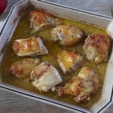 Chicken in the oven with homemade sauce | Food From Portugal