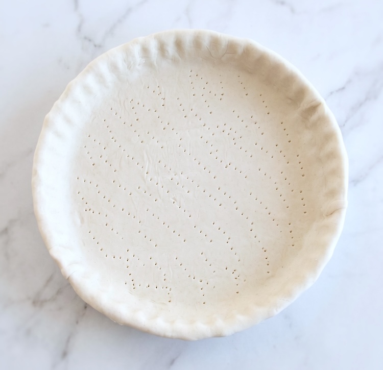 Tarteira forrada com massa folhada