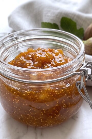 Doce de Figo num frasco de vidro