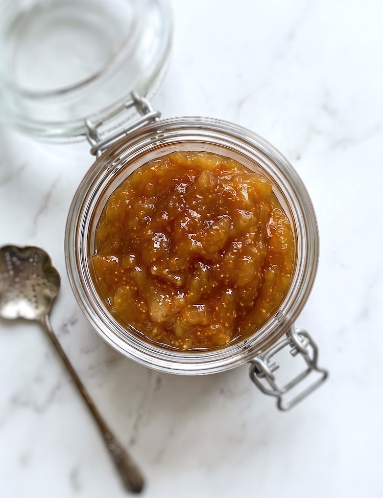 Fig Jam in a glass jar