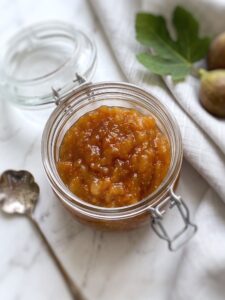 Fig Jam in a glass jar