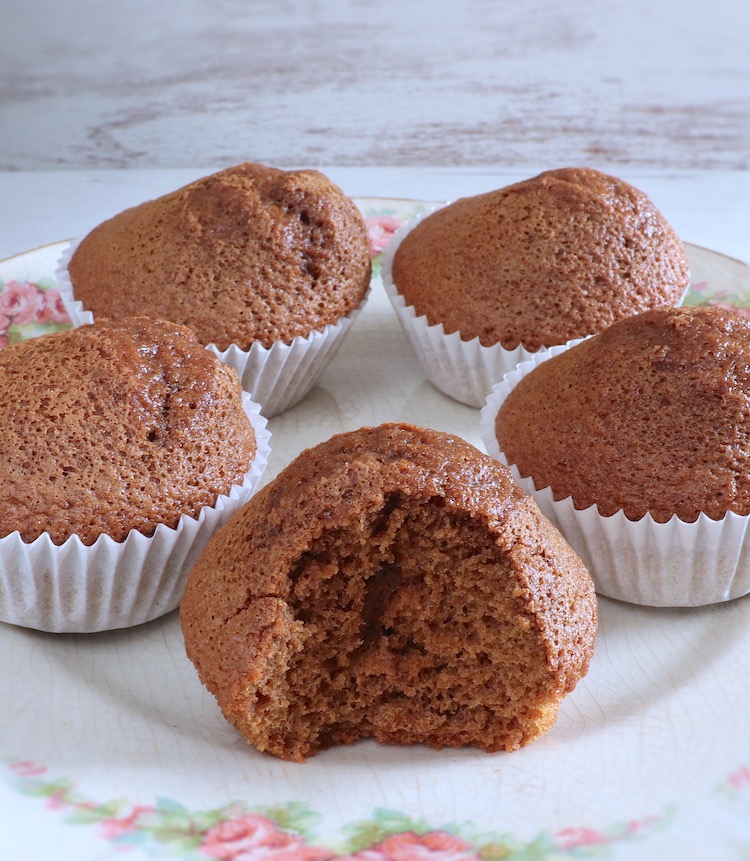 Coffee muffins on a plate