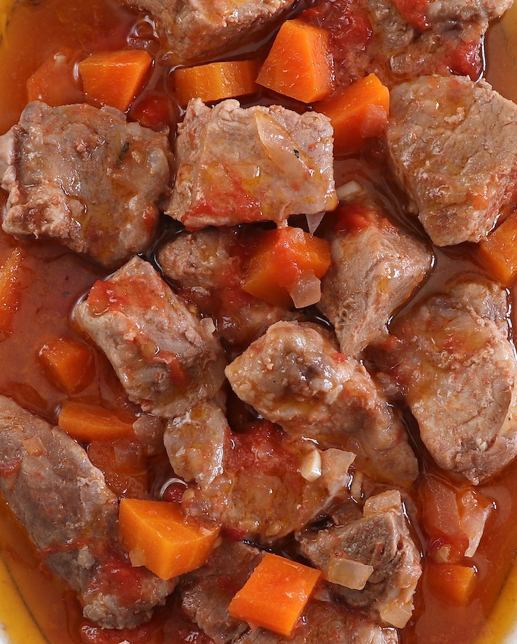 Pork stew with carrot