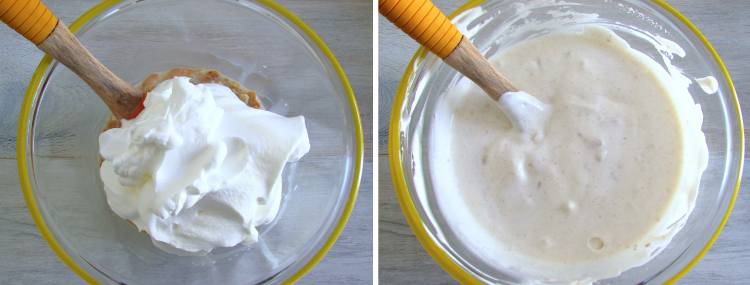 Easy wafer cinnamon pudding step 4 and 5