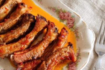 Entrecosto no Forno numa travessa