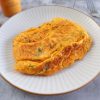 Easy omelette on a plate