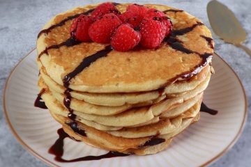 Easy pancakes on a plate