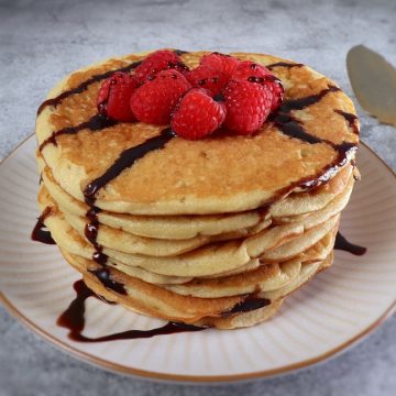 Easy pancakes on a plate