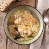 Portuguese Chicken Soup in a soup bowl