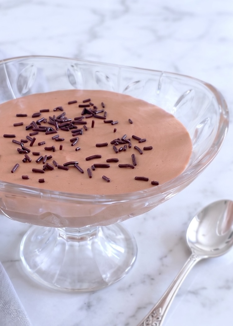 Chocolate Cream Mousse in a bowl