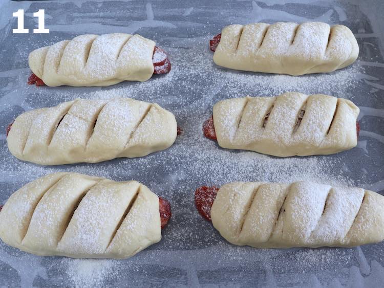 Pão com chouriço caseiro passo 11