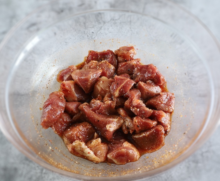 Rojões de porco na air fryer passo 2